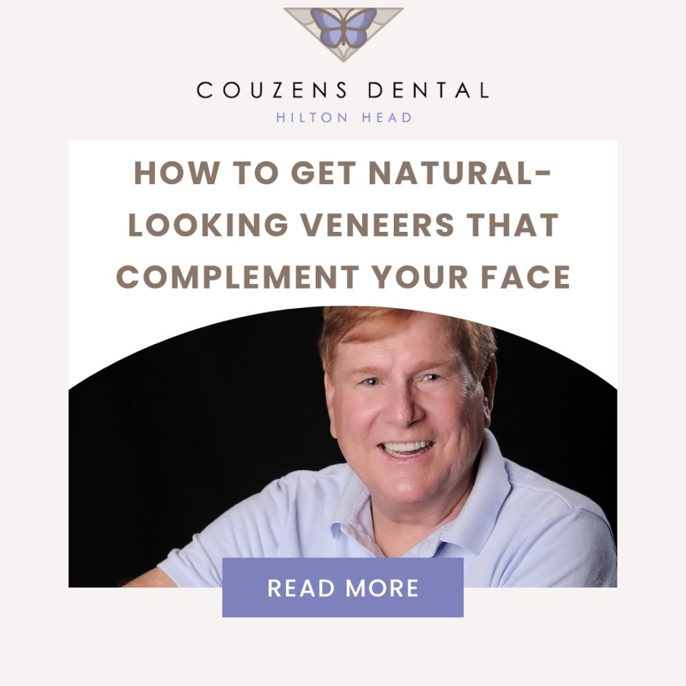 Discover how personalized porcelain veneer design can complement your facial features and create a balanced, natural-looking smile. Learn more from Couzens Dental in Hilton Head, SC.